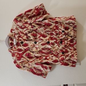 $5 sale! Chicos ikat short sleeve blazer